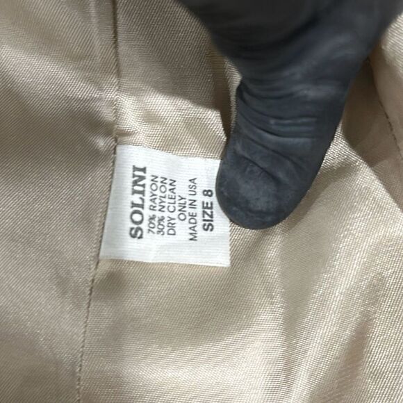 CACHE SOLINI NEW YORK Vintage Shimmer Rhinestone Leopard Cheetah Print Dress Coc - Picture 5 of 10